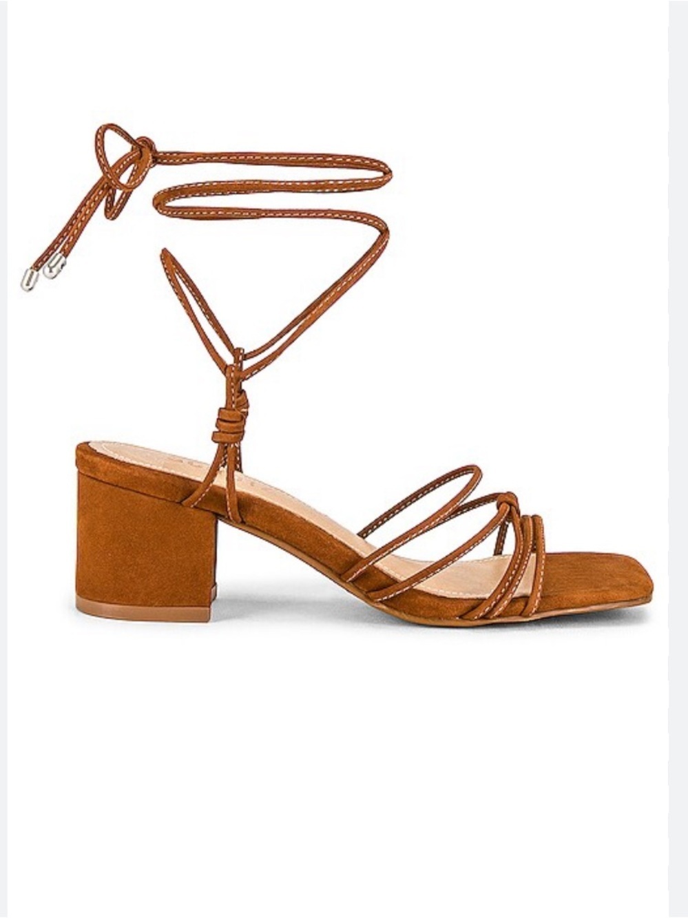 SCHUTZ Athena Strappy Block Heel in New Wood